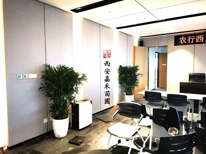 西安農(nóng)業(yè)銀行花卉綠植租擺案例