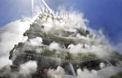 陜西高樓綠植墻&ldquo;仙氣飄飄&rdquo;成網紅